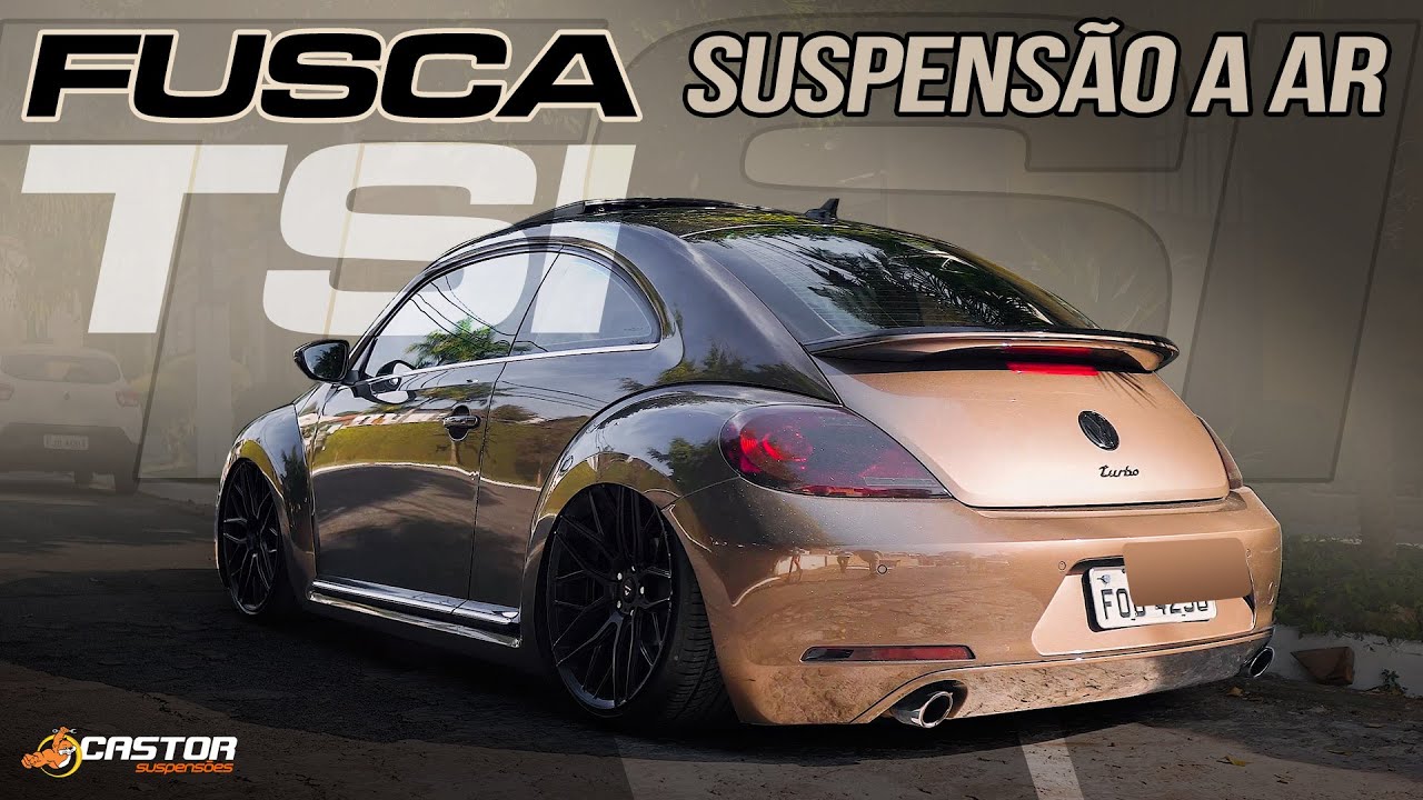 FUSCA TSI COM SUSPENSÃO A AR E RODAS TALA 9!