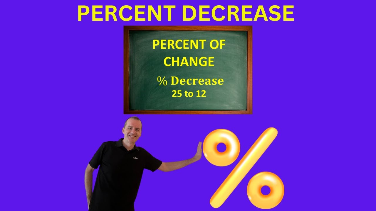 Percent of Change | Percent Decrease
