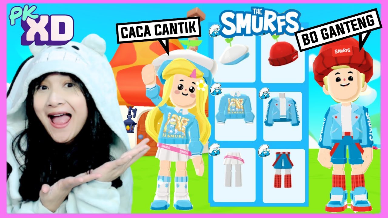 Aku dan Abangku Berubah Jadi THE SMURFS di PKXD !  @bangboygamingYT