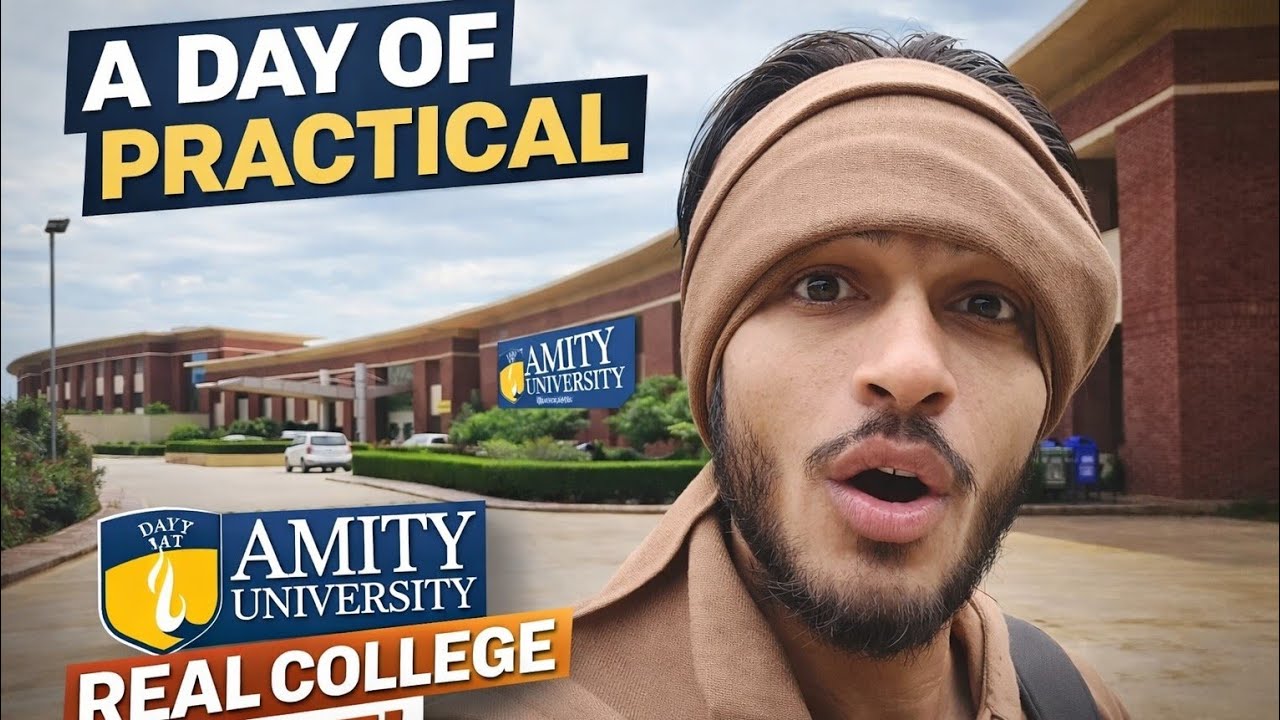 A Day of Practical at Amity University 😶 | Real College Life | Day 14with |Abhay Sharma|