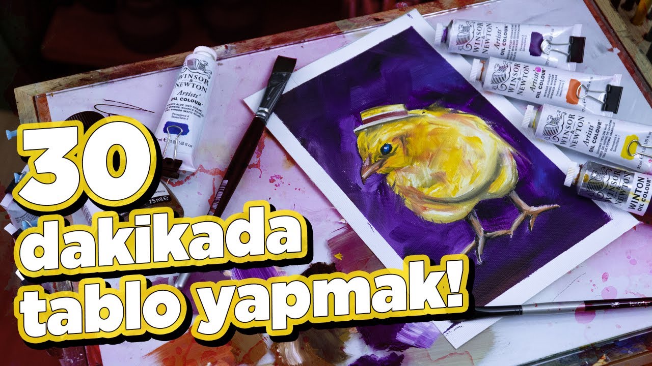 YAĞLI BOYAYI TUŞLU KULLANMAK! | YAĞLI BOYA NASIL YAPILIR?