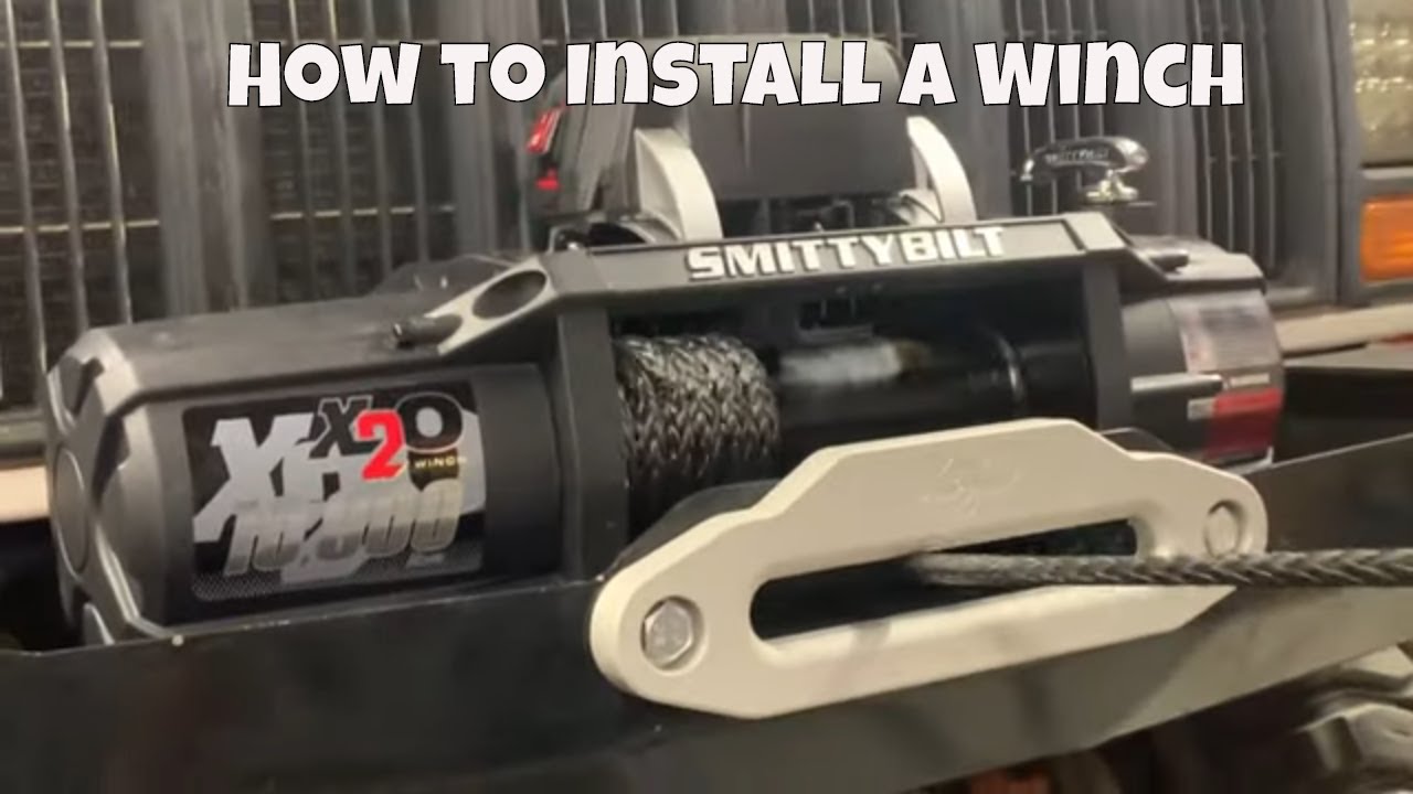 How to Install a Winch, Smittybilt Gen2 X2O  on Jeep Cherokee.