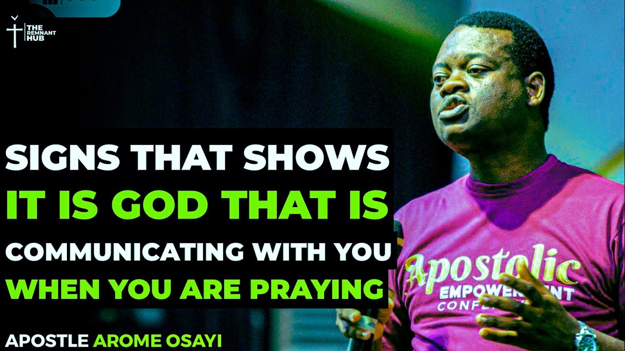 HOW TO DESIGN & KNOW THE MOVEMENT & COMMUNICATION OF GOD WHEN YOU PRAY - APOSTLE AROME OSAYI #prayer