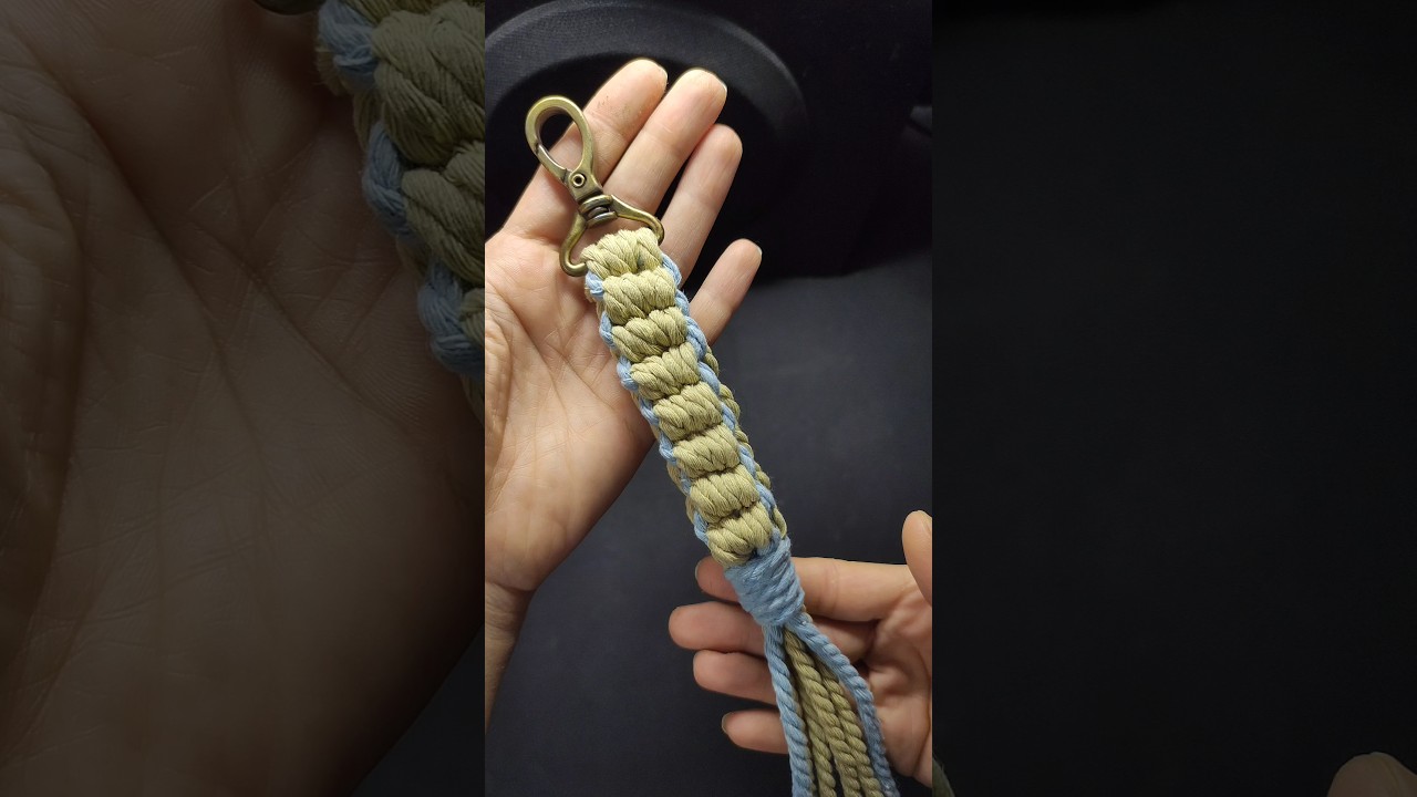 DIY Macrame Keychain Tutorial | Unique Knot Design #MacrameKeychain #DIYMacrame #CreativeDIY