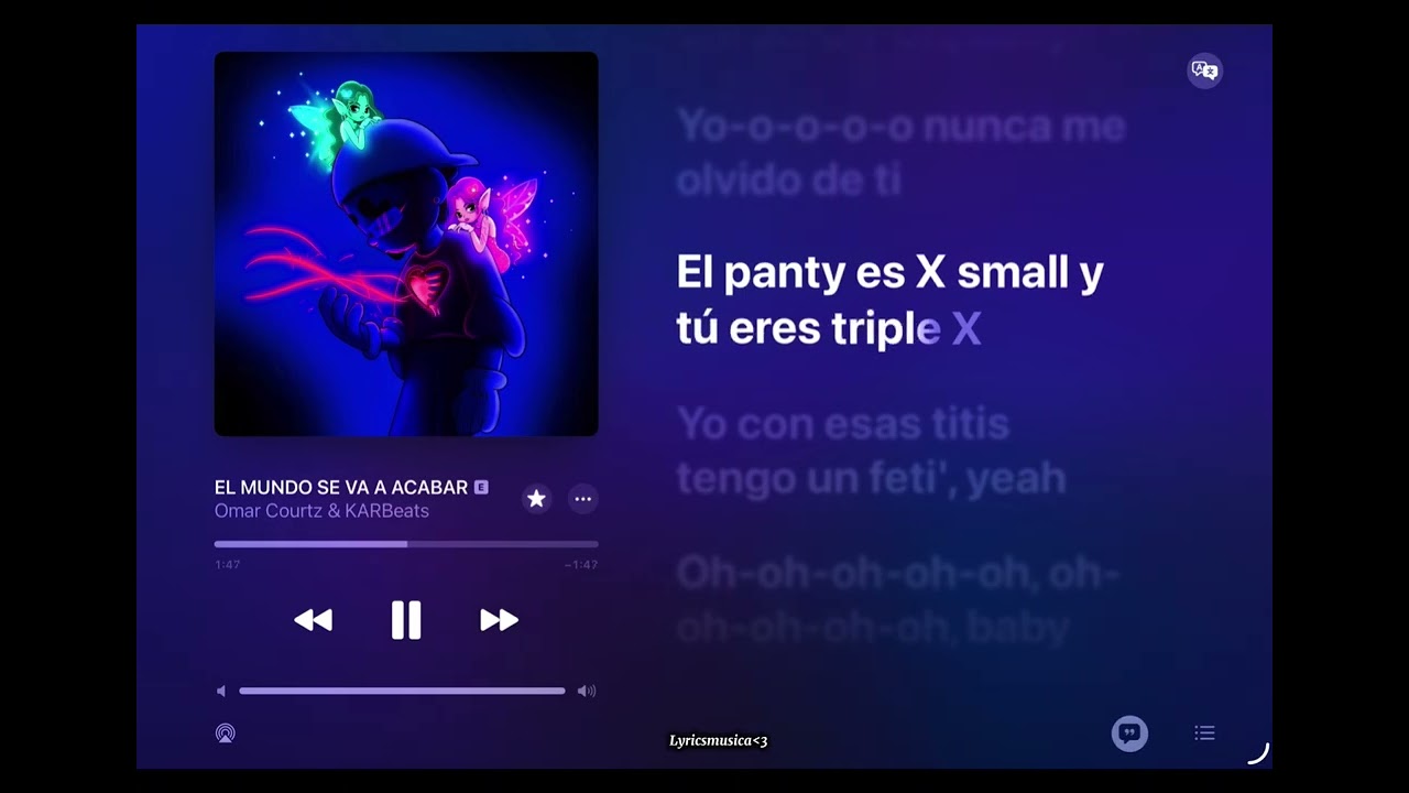 Omar Courtz, KARBeats - EL MUNDO SE VA A ACABAR (Letra/Lyrics)