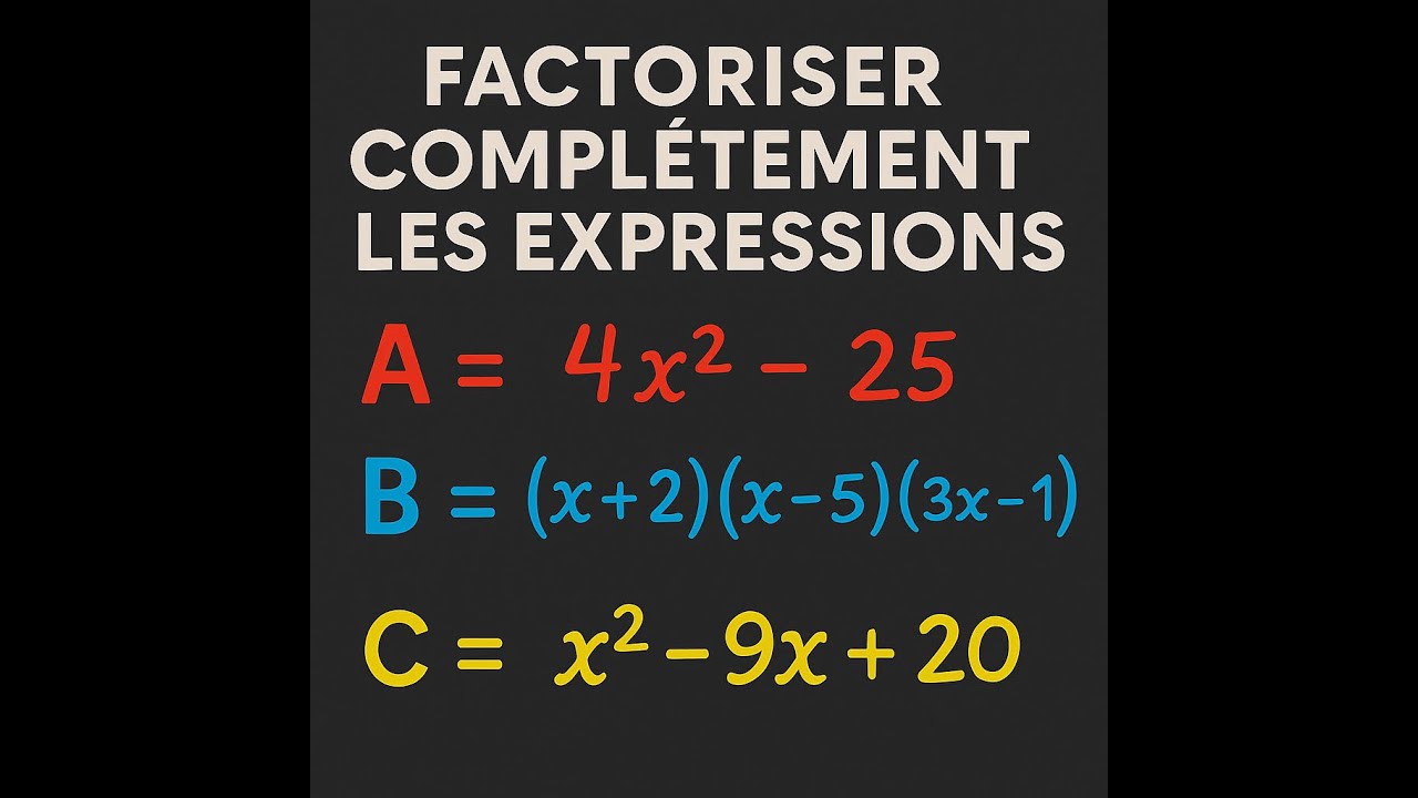 👉 Factoriser en maths 🔥 | M&eacute;thodes & astuces (Niveau Lyc&eacute;e, France)