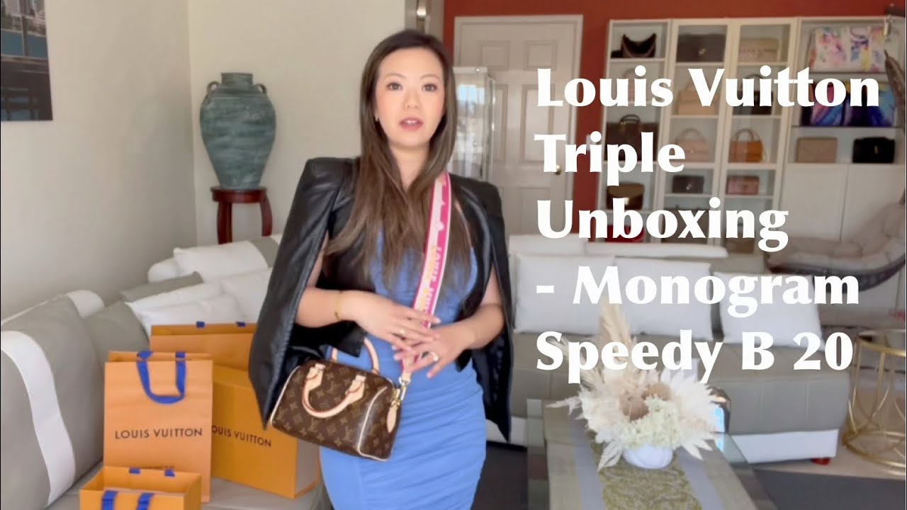 Louis Vuitton *Triple Unboxing* including Speedy B 20 Monogram