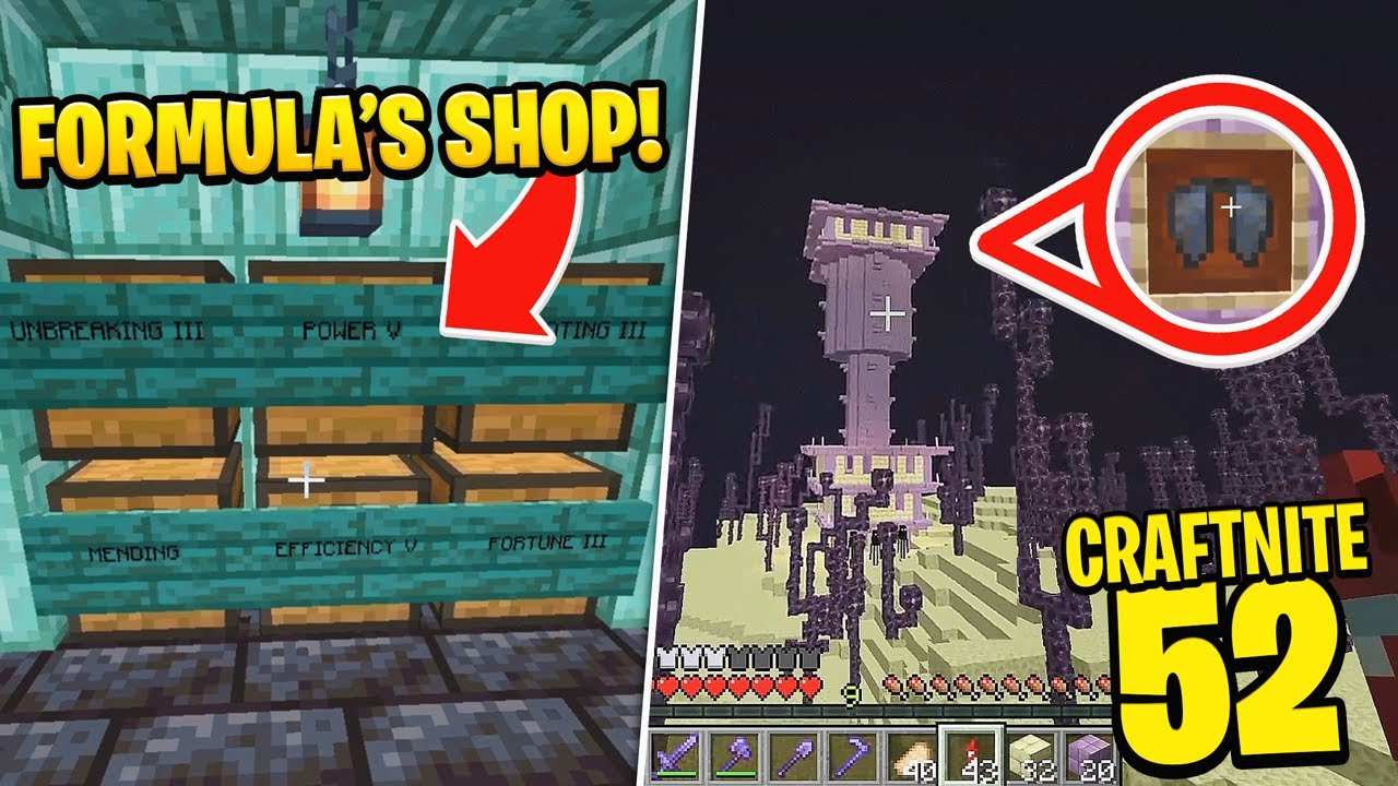 CraftNite: #52 - HUNTING *RARE* ELYTRAS + Formula's NEW OP Store!