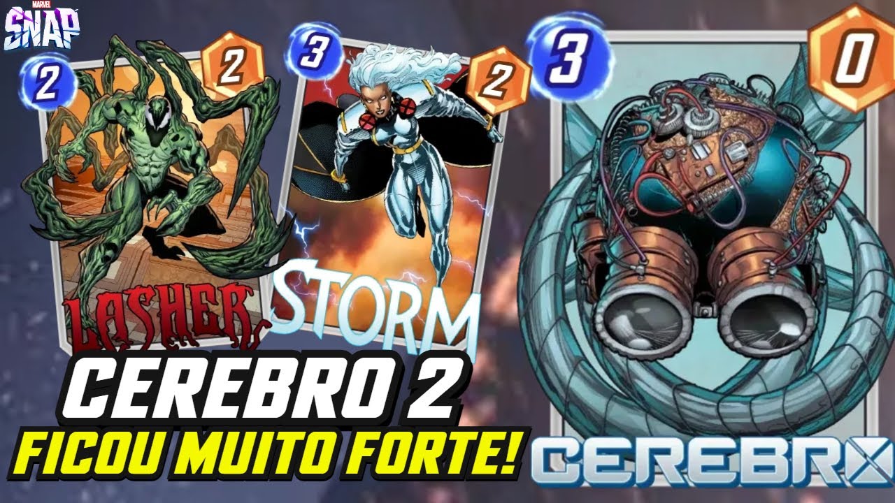 DECK de CEREBRO 2 ficou INSANO APÓS O BUFF! | Marvel Snap