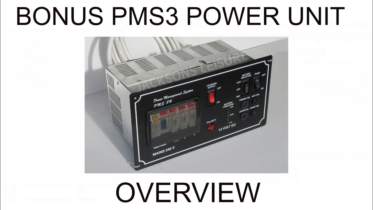 Bonus electrical PMS 3H Power Management System supply unit for campervans motorhomes caravans