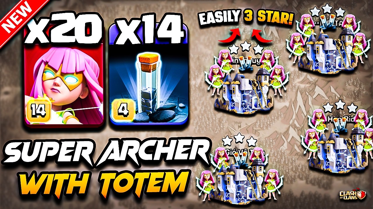 Th18 SUPER ARCHER Attack With TOTEM Town Hall 18 | Best TH18 Attack Strategy With SUPER ARCHER 2026