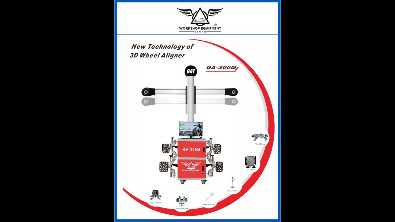 Wheel Alignment Machine GA-300M Video demo - Workshop Equipment Store®
