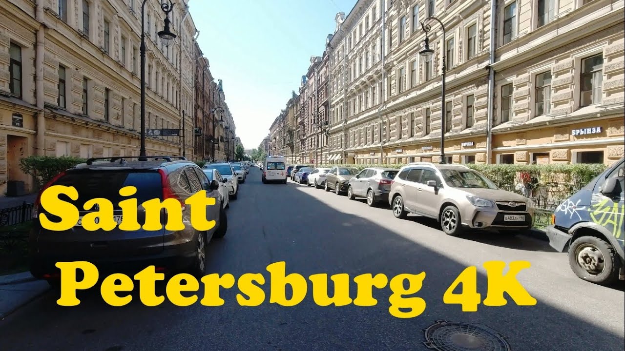 Walk around Saint Petersburg. [4K] Finland Station Liteyny Prospekt Nevsky Prospect.