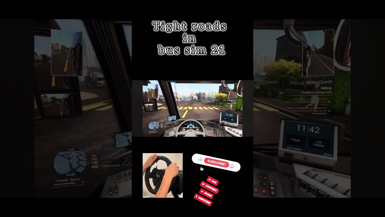 Tight roads in bus sim 21 