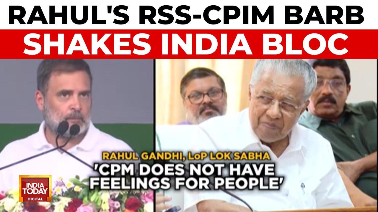 INDIA Bloc Rift: Rahul Gandhi's RSS-CPIM Jibe Sparks Internal Firestorm