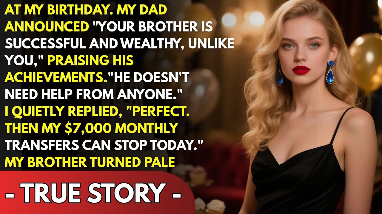 AT MY BIRTHDAY, MY DAD SAID “YOUR BROTHER IS SUCCESSFUL, UNLIKE YOU” — UNTIL I REVEALED THE TRUTH