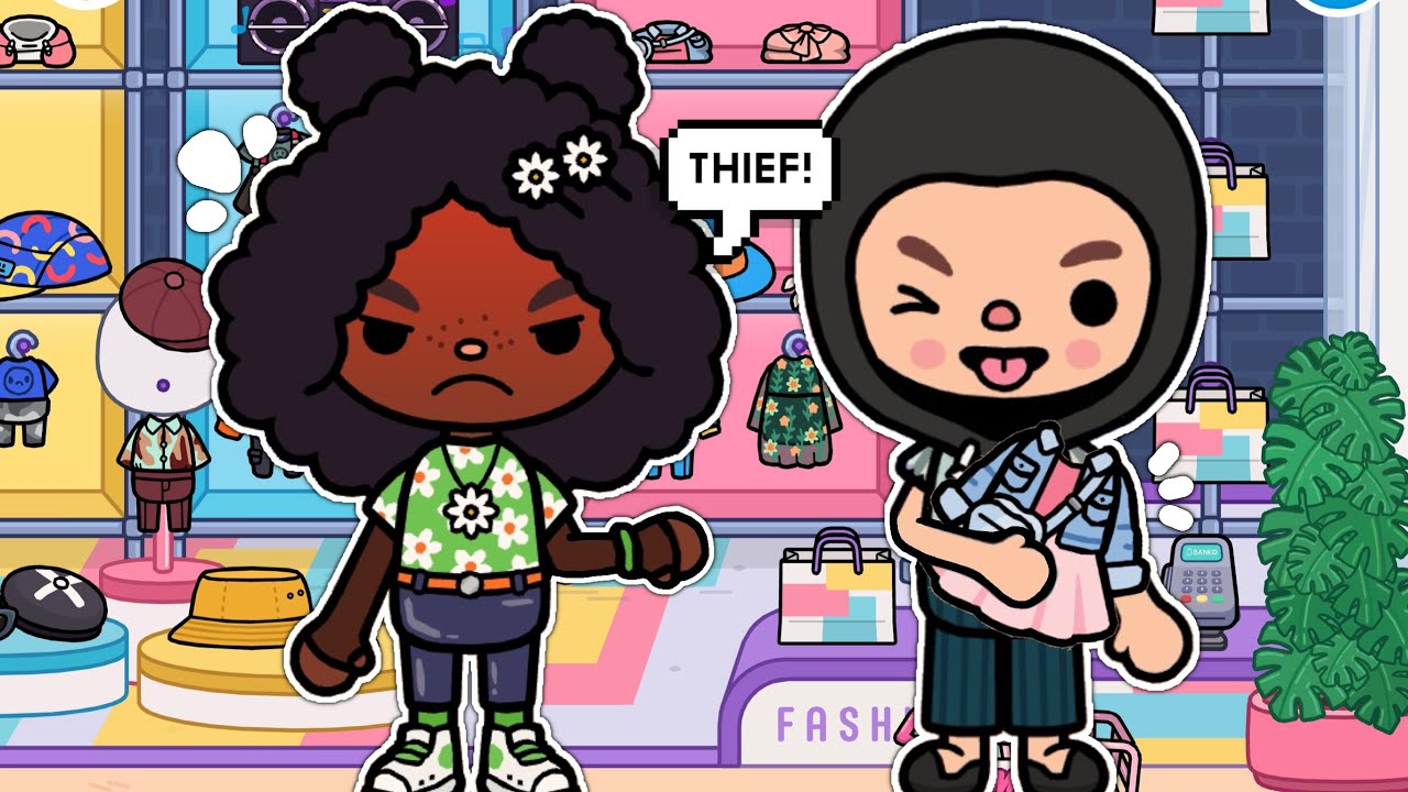 My Mom Is A ShopLifter 🛍️ || *WITH VOICE* 🎙️|| Toca Boca TikTok Roleplay 🩵🌈