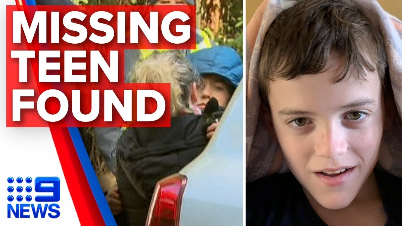 Missing autistic teen William Callaghan found safe and alive | Nine News Australia