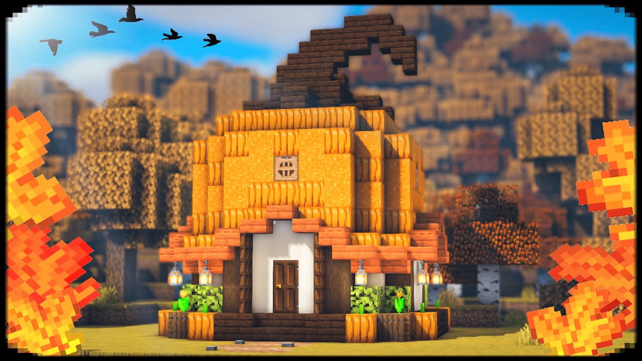 How to Build PUMPKIN House in Minecraft