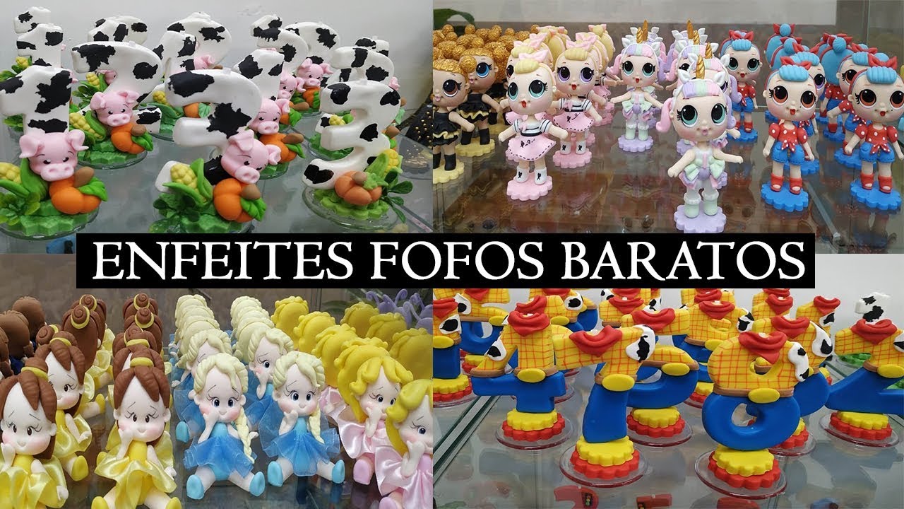 ENFEITES LINDOS E BARATOS DE BISCUIT NA 25 DE MARÇO - ATELIE GI SANTOS