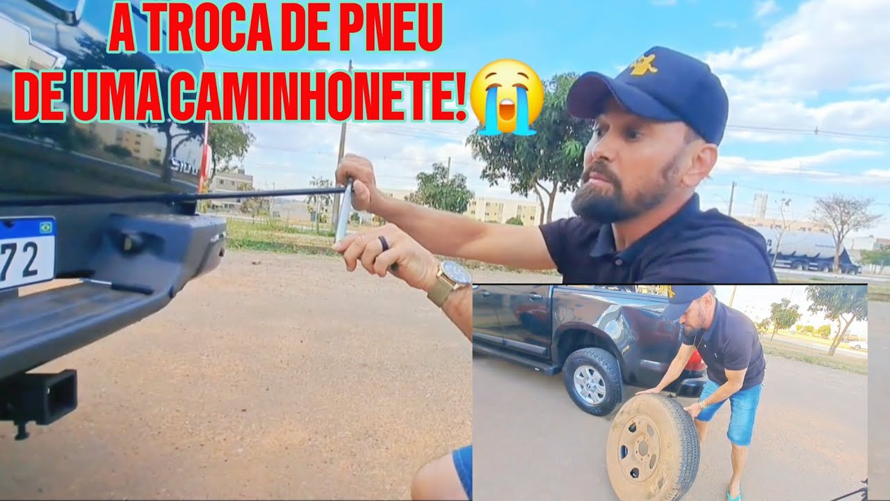 COMO FAZER A TROCA DO ESTEPE DAS CAMINHONETES - S10 / Hilux RANGER. 😱 Troca correta do pneu!