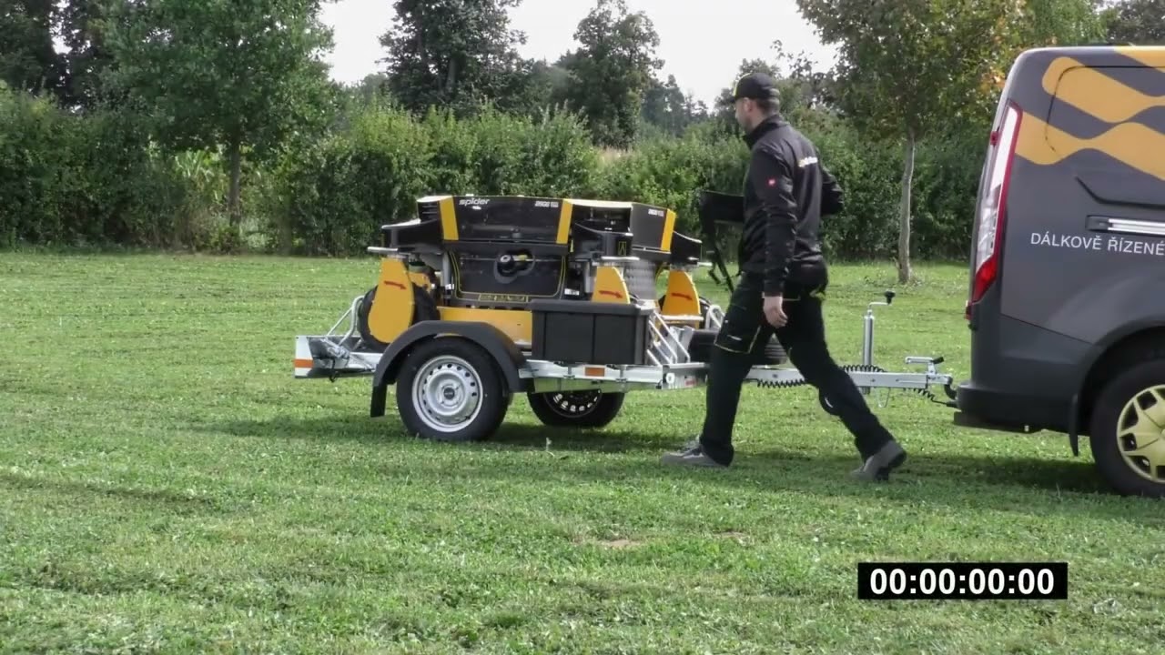 Spider M&auml;her &mdash; Leicht zu transportieren vor und nach dem Einsatz