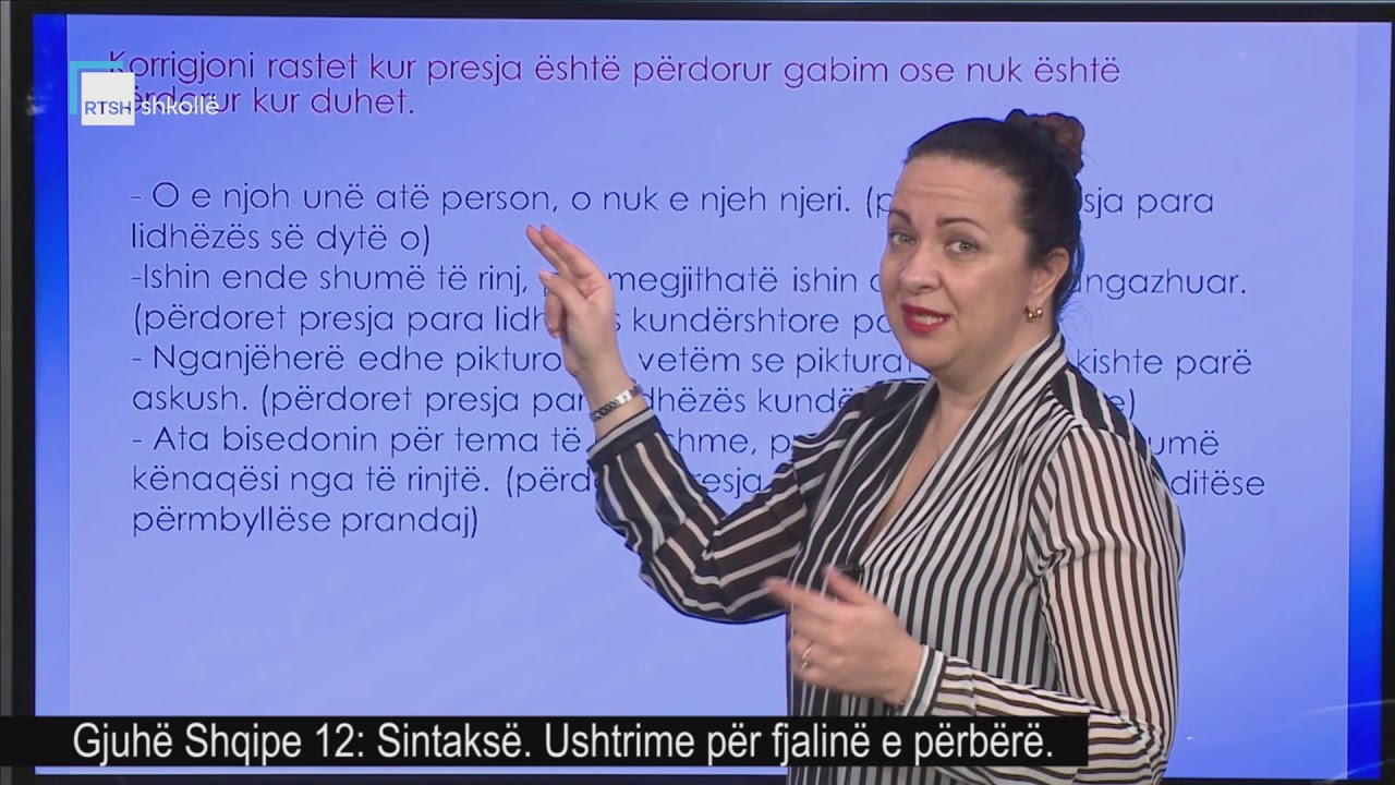 Gjuhë Shqipe 12  - Sintaksë: Ushtrime për fjalinë e përbërë