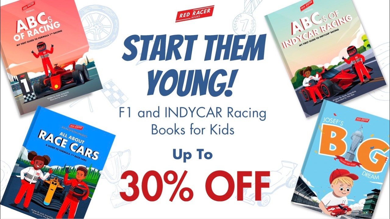 Unlock Your Child&rsquo;s Love for Racing &ndash; Red Racer Books about Formula 1 and #INDYCAR are on Sale! #f1