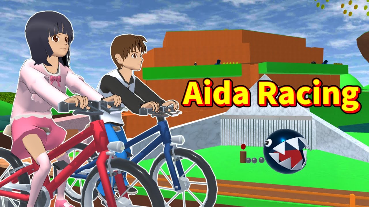 The Aida siblings race on the bomber battlefield/ボム兵の戦場でレースをする会田兄妹【SAKURA School Simulator】