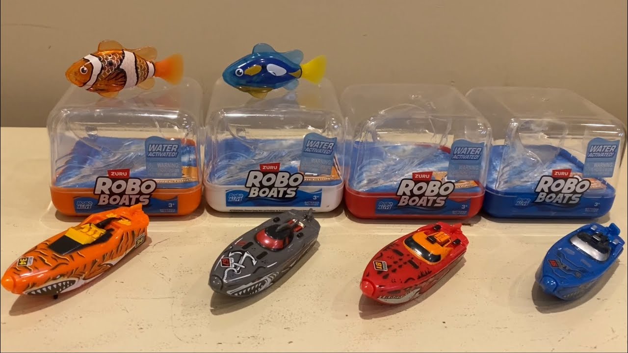 ПЕРВЫЙ ВЗГЛЯД. Новый спин-офф Zuru Alive Robo Fish: Robo Boats — распаковка, тестирование, обзор,...