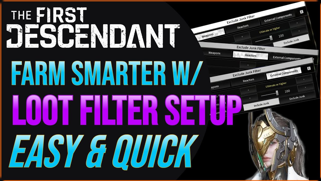 Easy Filter setup for Weapons, Components, and Reactors in #thefirstdescendant