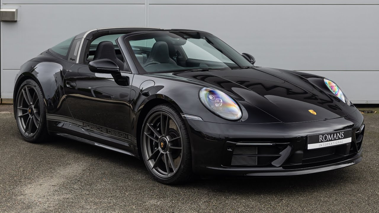 2022 Porsche 911 (992) Targa 50 Years Porsche Design Edition - Jet Black - Walkaround + Engine Sound