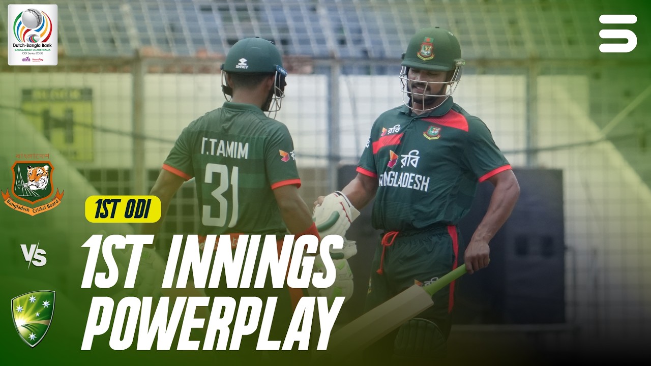 1st Innings Powerplay | Bangladesh vs Australia | Match 01 | ODI Series 2026 | M9K1U