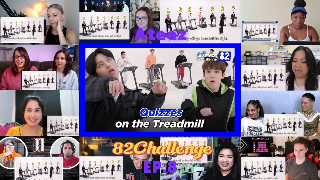 ATEEZ's English Workout Quiz I 82Challenge EP.8  REACTION MASHUP