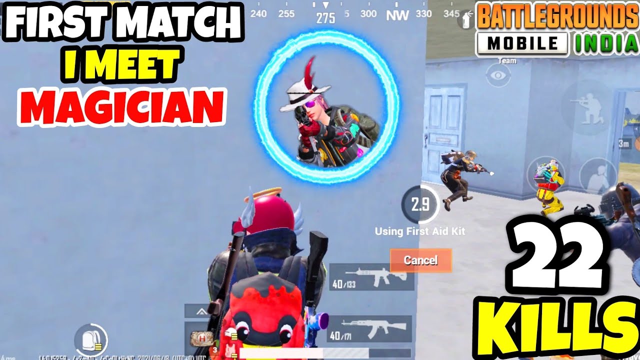 My FIRST Match in BGMI And i Meet A MAGICIAN in BATTLEGROUNDS MOBILE INDIA &bull; (22 KILLS) &bull; BGMI