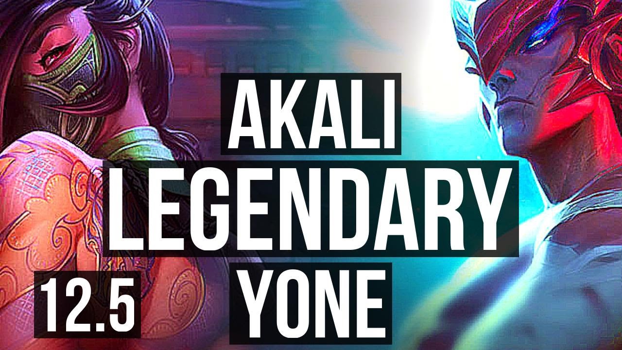 AKALI vs YONE (TOP) | 15/1/5, Legendary, 2.1M mastery, 400+ games | NA Grandmaster | 12.5