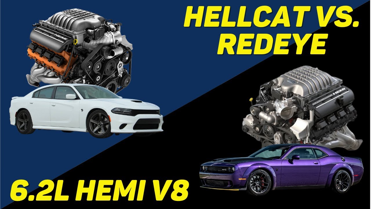 Двигатель Hemi V8 с наддувом объемом 6,2 л (HELLCAT VS. REDEYE VS. Demon) — в чем разница?