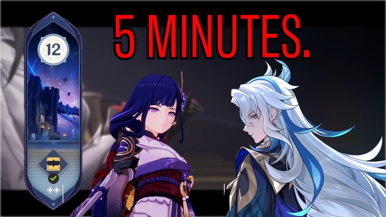 [NEW ABYSS 4.3] C6 Neuvillette & Raiden Ei Destroy Floor 12 in FIVE MINUTES | w/ Furina & Zhong Li