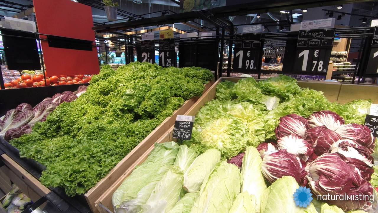 Carrefour Nichelino nebulizzazione ortofrutta