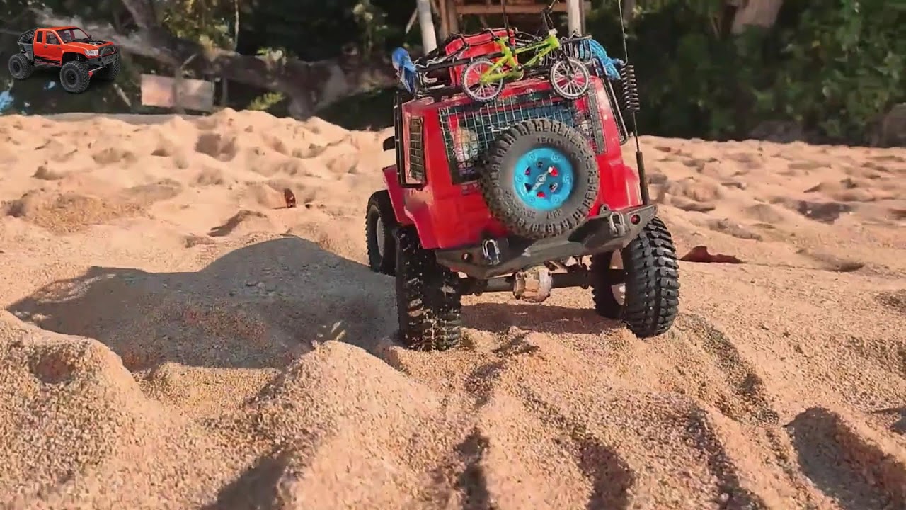 Mud, Power, and Grit: Red RC Car Takes Off-Road to the Extreme,Rc RED 45