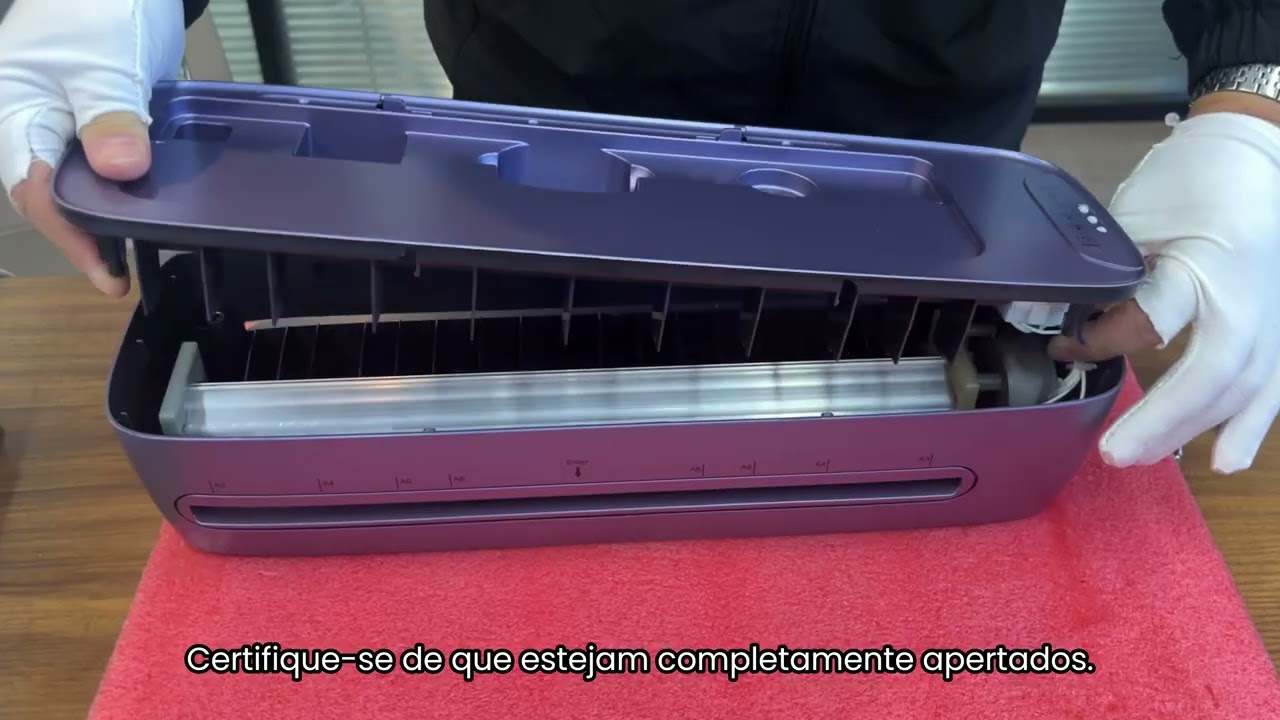 Como faço para desmontar a laminadora para inspecionar a fiação interna?