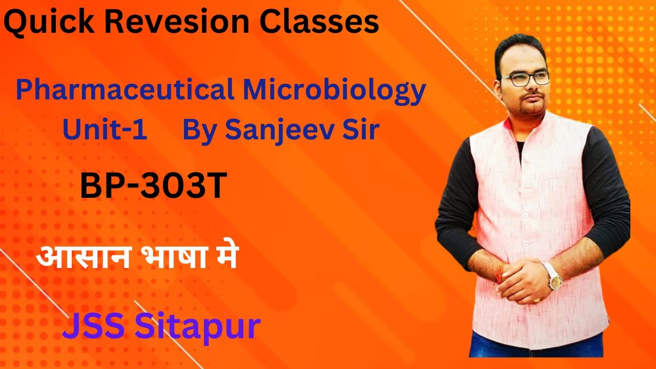 Pharmaceutical Microbiology Important Questions | B.Pharm 2nd | Unit 1