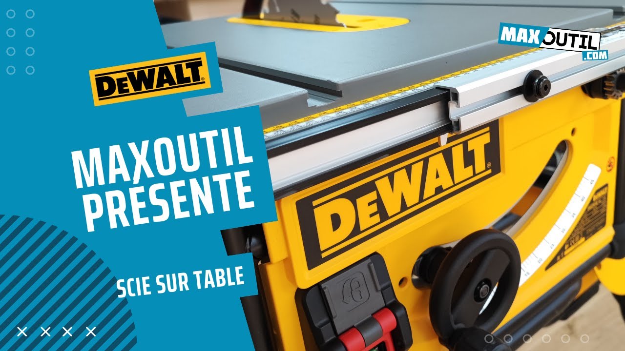 Présentation de la scie sur table DEWALT DWE7492