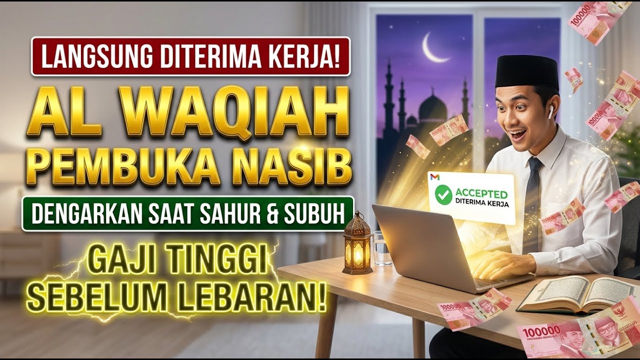TERBUKTI NYATA! Kekuatan Cerita Al Waqiah Pembuka Rezeki Tak Terbatas Puasa