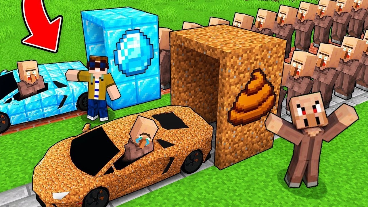 PAT REICH vs. ARME VILLAGER AUTO UPGRADE! (Minecraft)