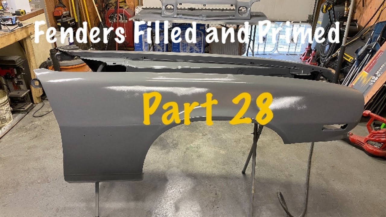 1977 Chevy Camaro Restoration Part 28. Fenders Primed