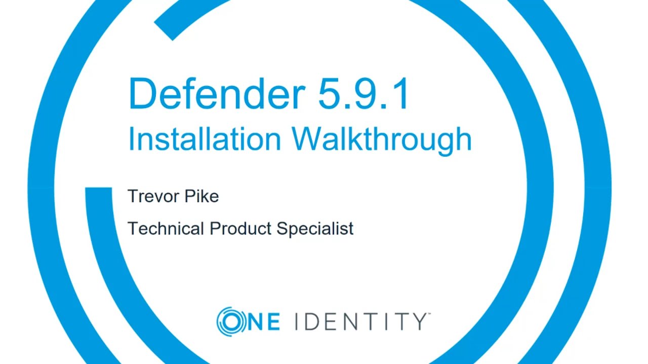 Defender 5.9.1 Installation Walkthrough