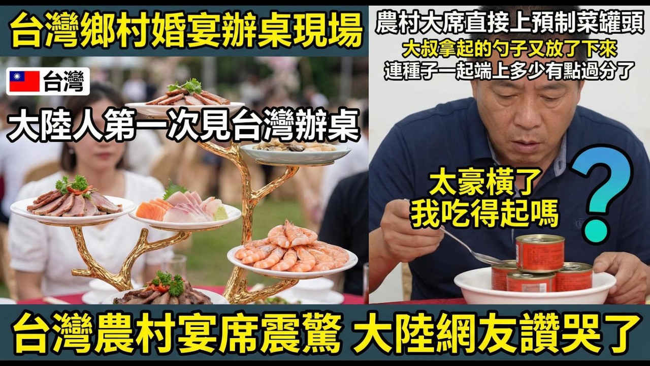 「台灣人窮得吃不起茶葉蛋？」大陸網友看完台灣婚宴現場，集體饞哭破防！Are Taiwanese people so poor that they can't afford tea eggs?