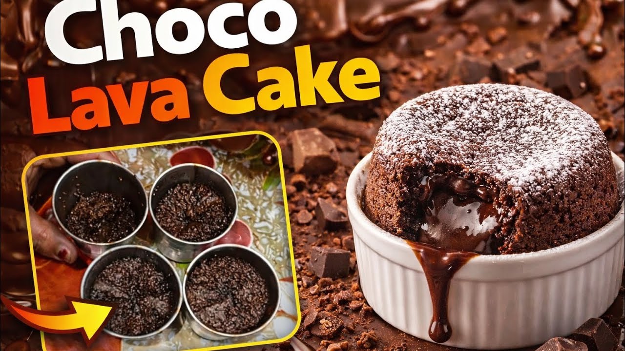 ⭐ “Bina Oven Ke Choco Lava Cake 😋 | Ghar Par Easy Recipe 