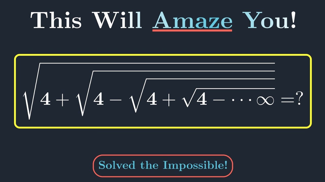 infinite nested Radicals | #maths